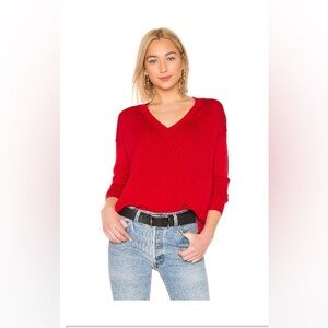 JOHN & JETT bright red sweater